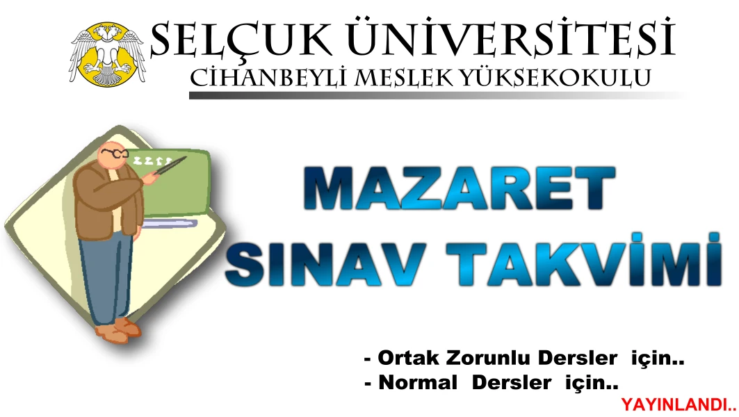 ARA SINAV  MAZERET SINAV TAKVİMİ